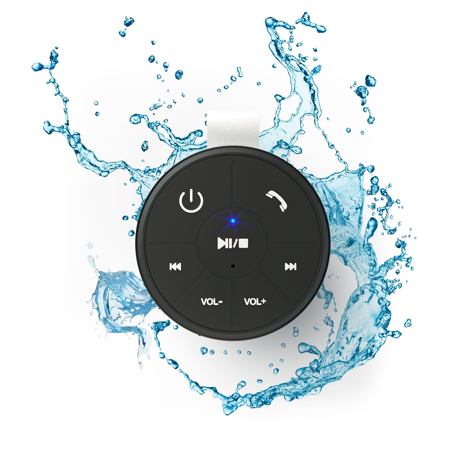 Portable Water Resistant Black Bluetooth Speaker